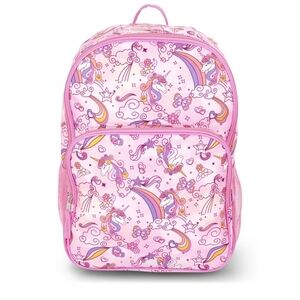 Pink Unicorn & Rainbow Kids Backpack